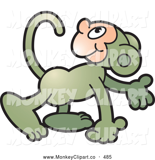 600x620 Clip Art Funny Monkey Clipart