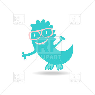 400x400 Cute Cartoon Monster Royalty Free Vector Clip Art Image
