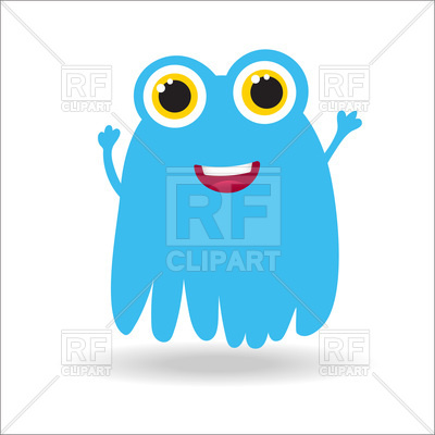 400x400 Cute Monster Illustration Royalty Free Vector Clip Art Image