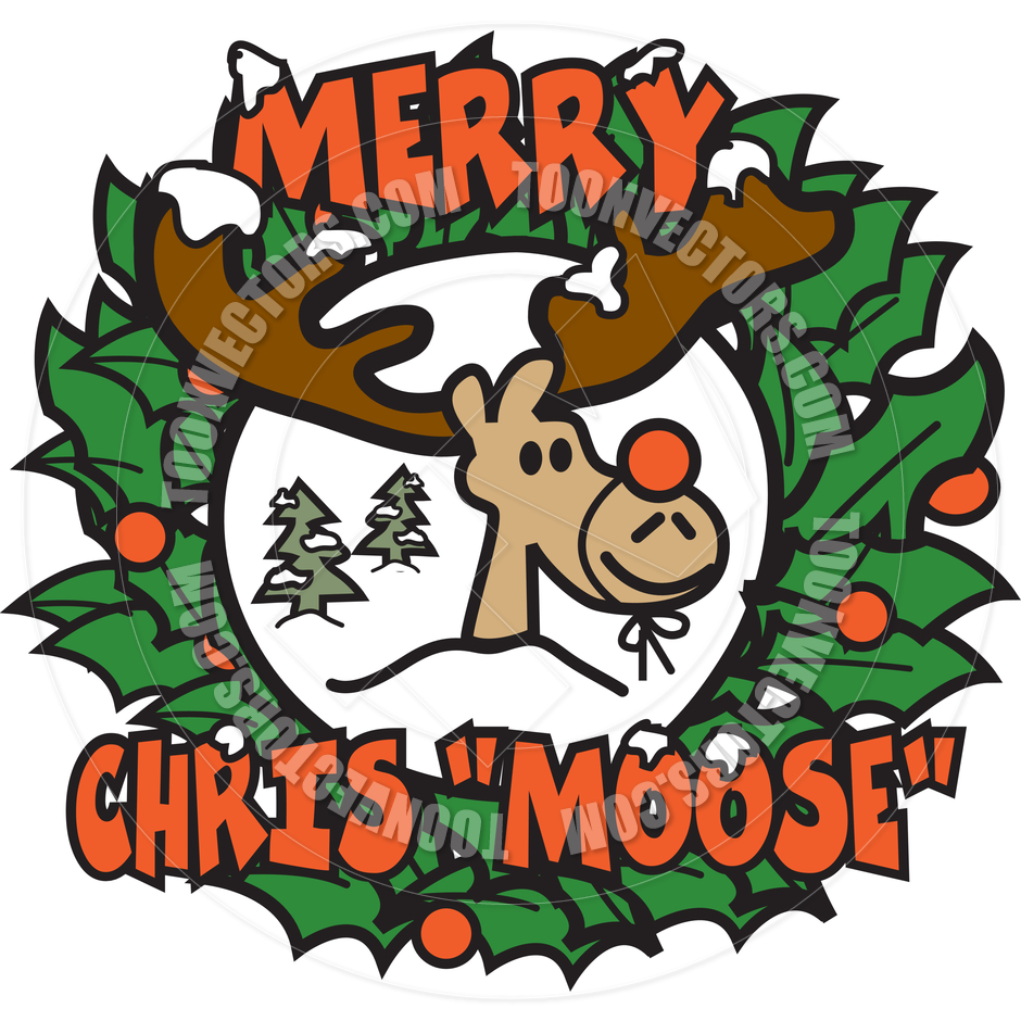 940x940 Christmas Moose Clipart