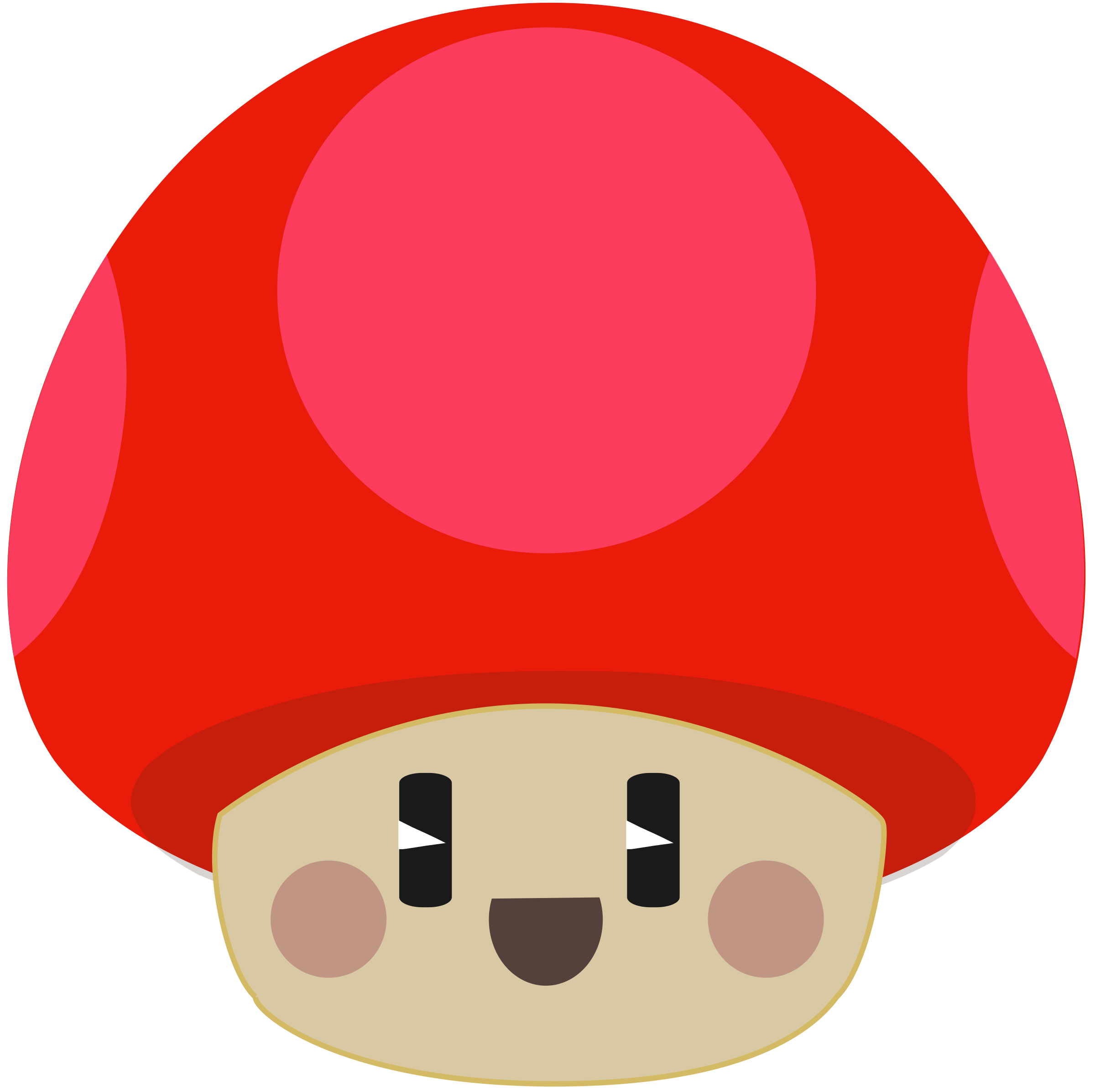 2400x2393 Cute Happy Mushroom Icons Png