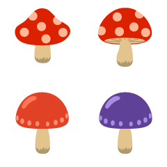 240x240 Free Cute Mushroom Character Clip Art Cartoon