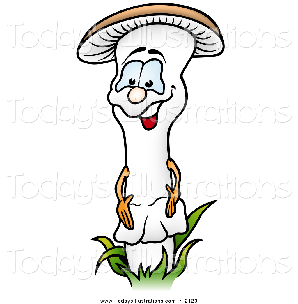 1024x1044 Clipart Of A Cute Mushroom By Dero