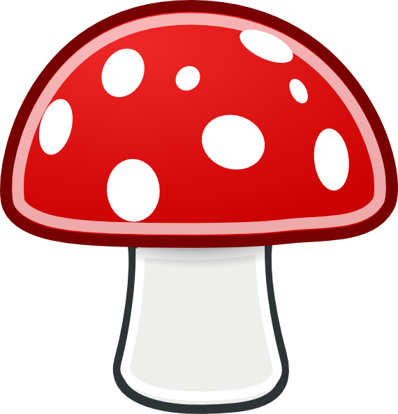 570x593 Mushroom Clip Art Free Vector 4vector