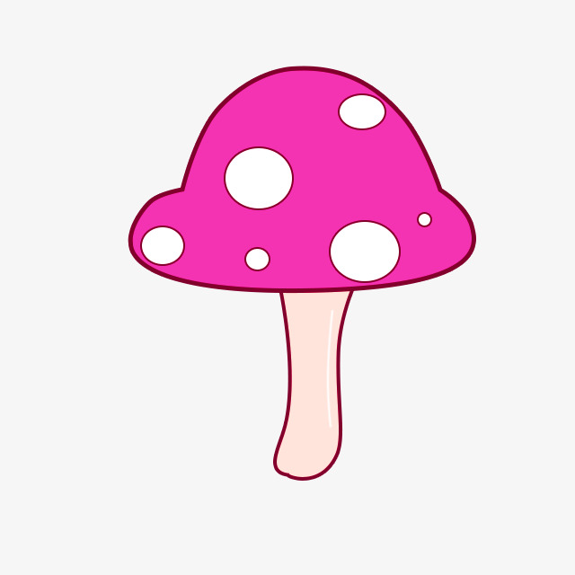 640x640 Purple Cartoon Cute Mushroom Decorative Patterns, Purple, Cartoon