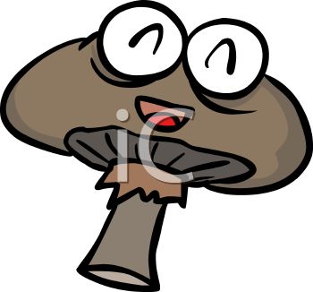 350x326 Cute Mushroom Cartoon Character