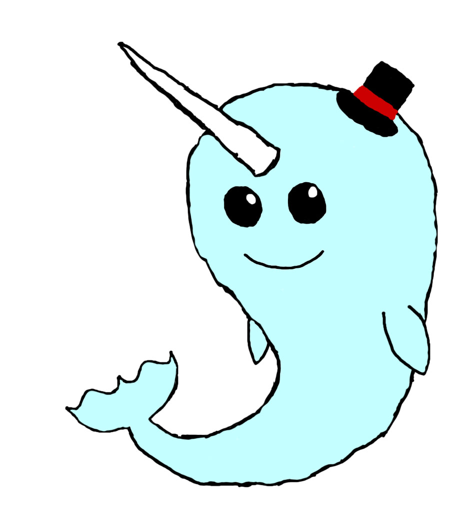 900x1039 A Fancy Narwhal By Xdropxaxheartx99