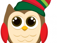 220x165 Clipart Christmas Owls Christmas Owls Clipart Set Cute Owl Clip