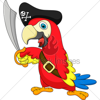 325x325 Cute Cartoon Parrot Gl Stock Images