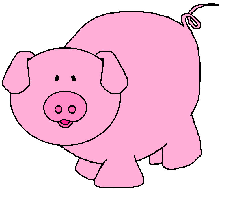828x682 Cartoon Funny Pig Clipart