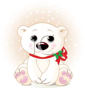 288x300 Clipart Image A Cute Polar Bear Cub