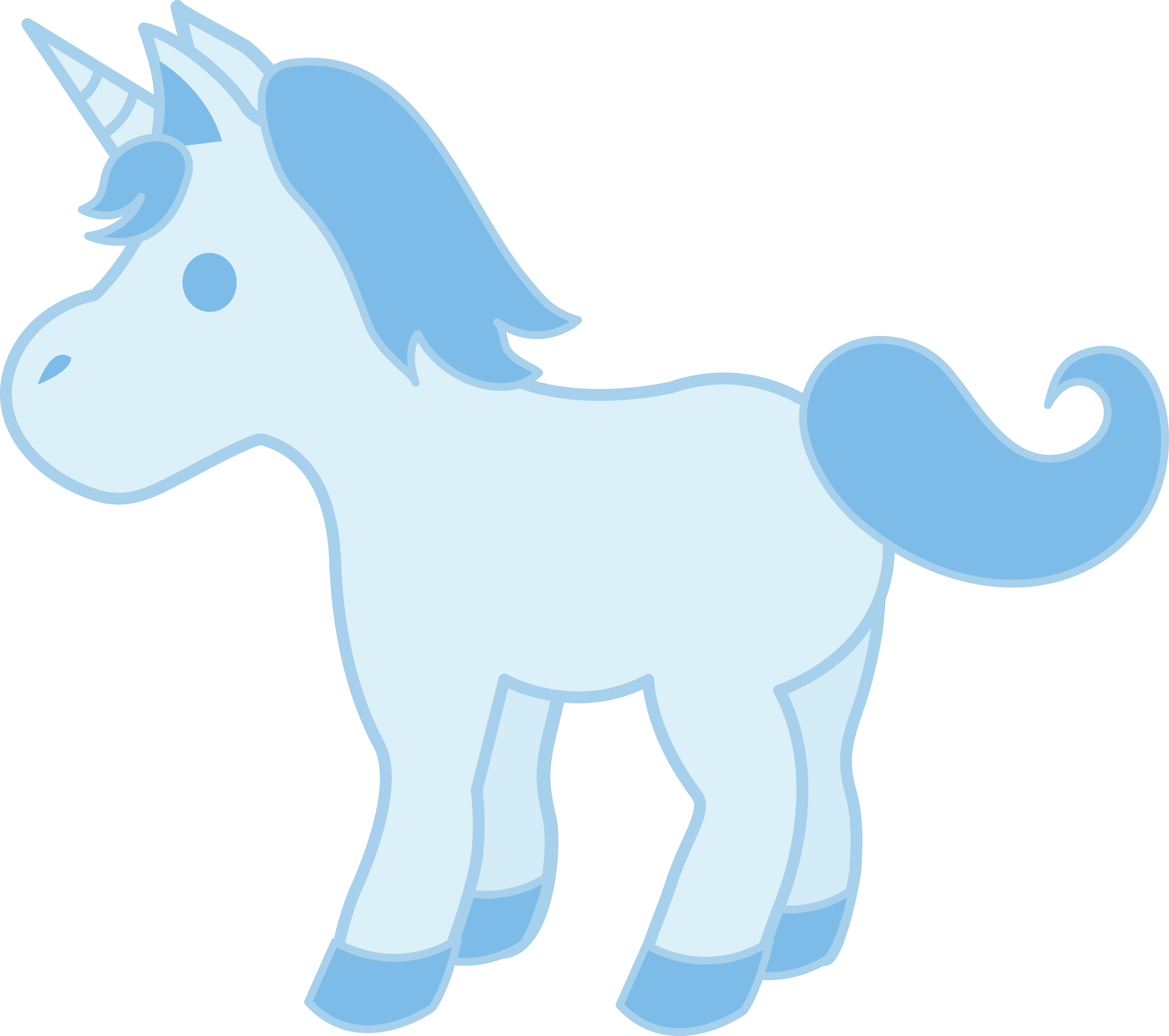 4926x4366 Cute Baby Blue Unicorn