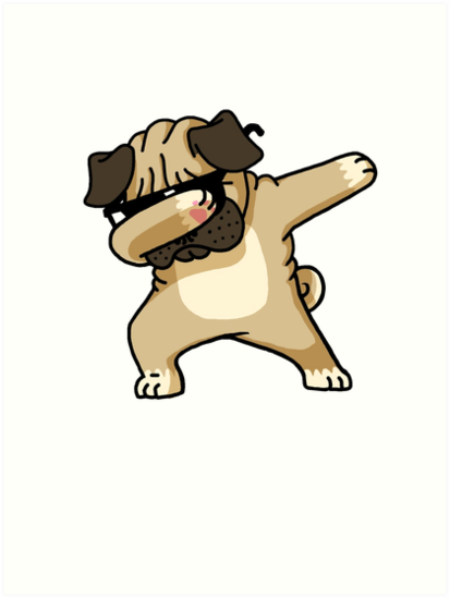 413x549 Dabbing Pug Shirt