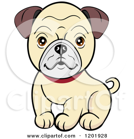 450x470 Pug Cartoon Clipart