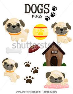 236x302 Pugs Puppies Clipart