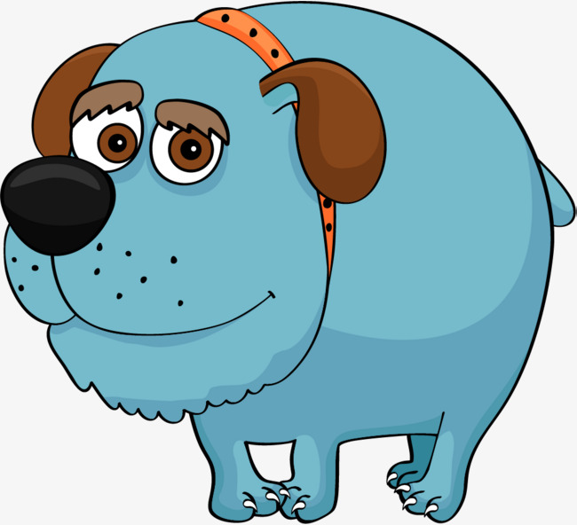 650x592 Blue Cute Pugs, Cartoon Dog, Puppy, Collar Png Image And Clipart