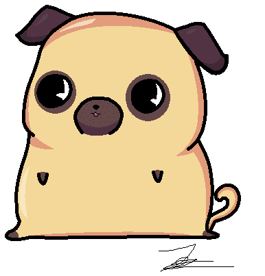 386x403 Chibi Pug By Zsofipony