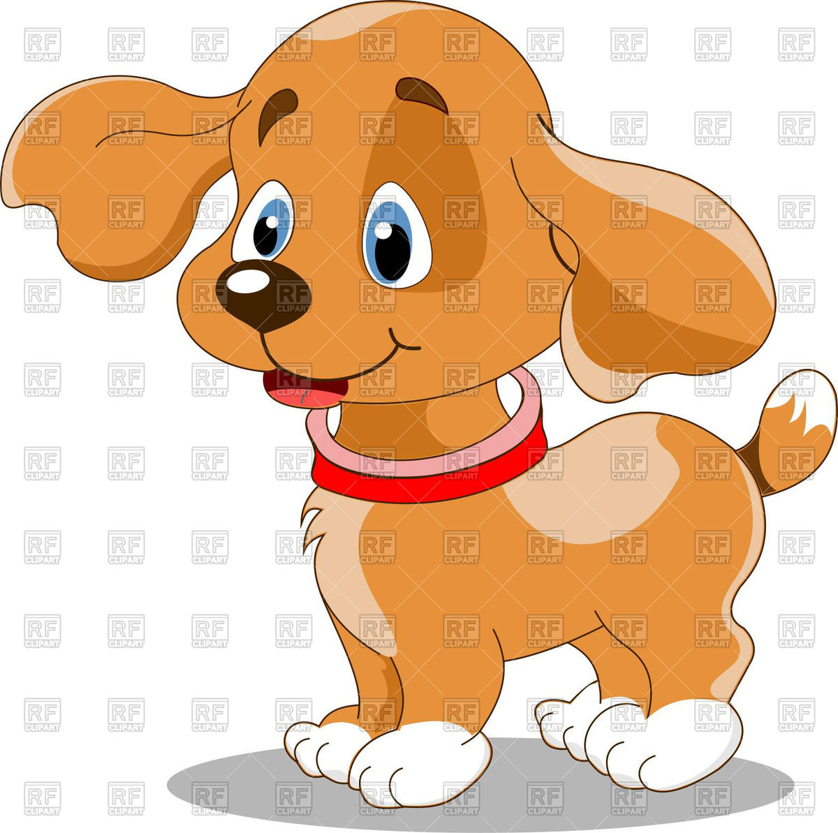 1200x1193 Cute Funny Puppy Royalty Free Vector Clip Art Image