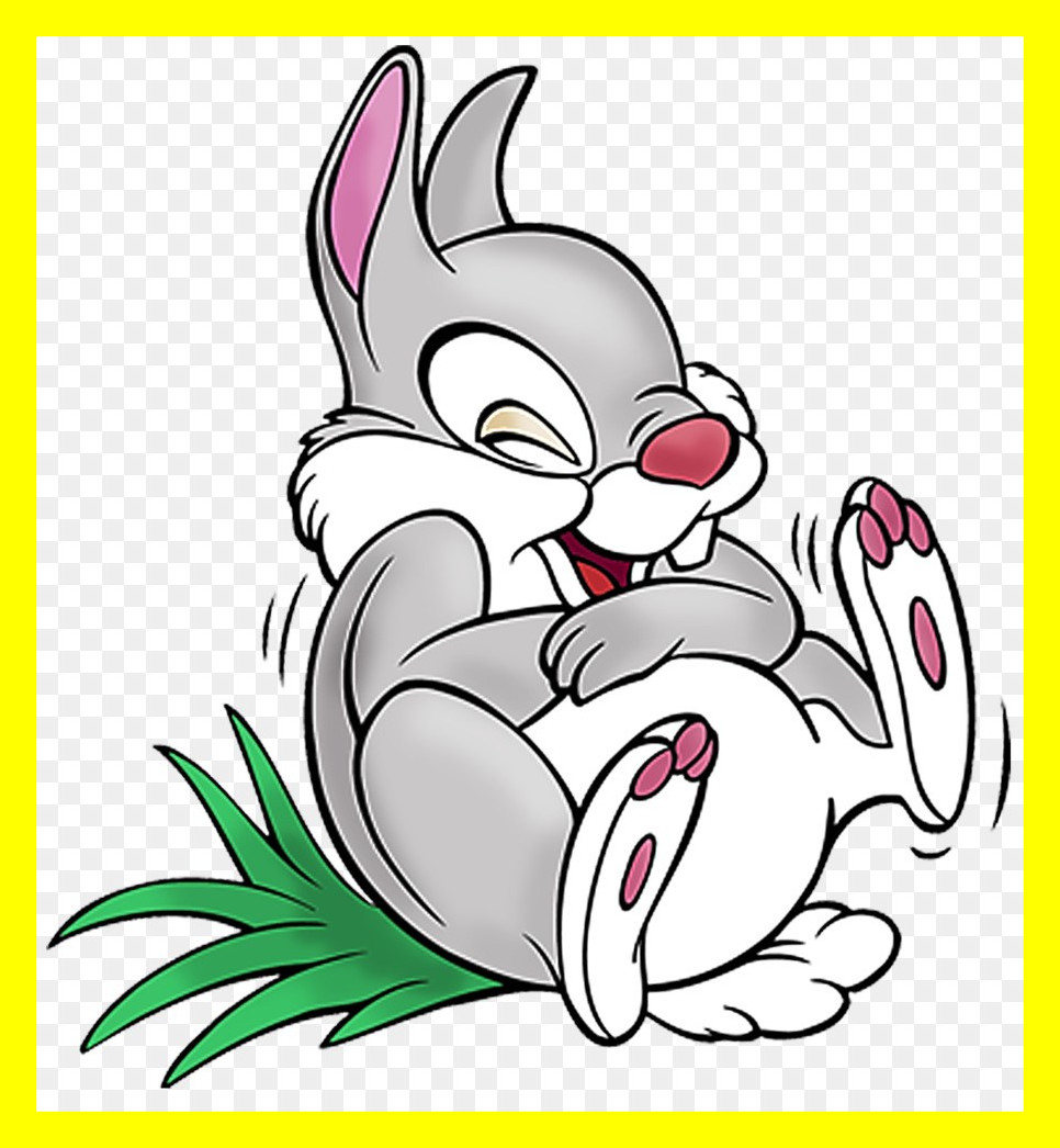 966x1046 Stunning Thumper Animation Clip Art Rabbit Drawing Png Image