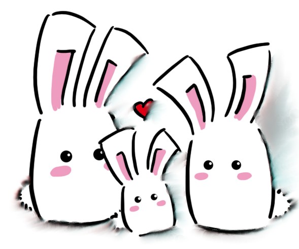 589x491 Bunny Graphic Desktop Backgrounds