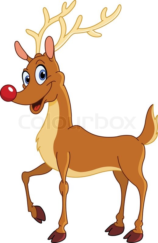 519x800 Rudolph The Red Nosed Reindeer Stock Vector Colourbox