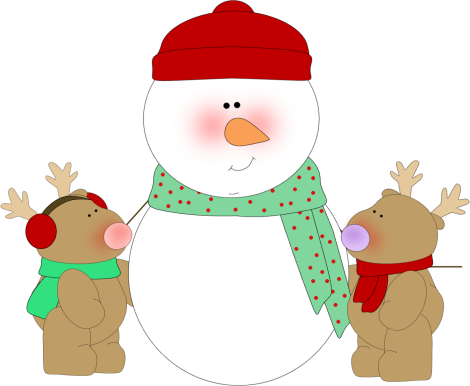 470x386 Snowman And Reindeer Clip Art Clipart Panda