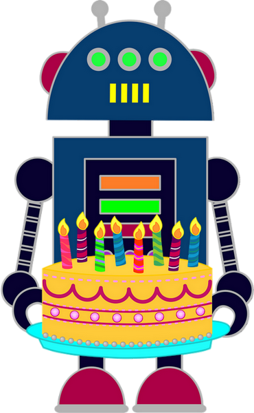 370x600 Clipart Baba Robot