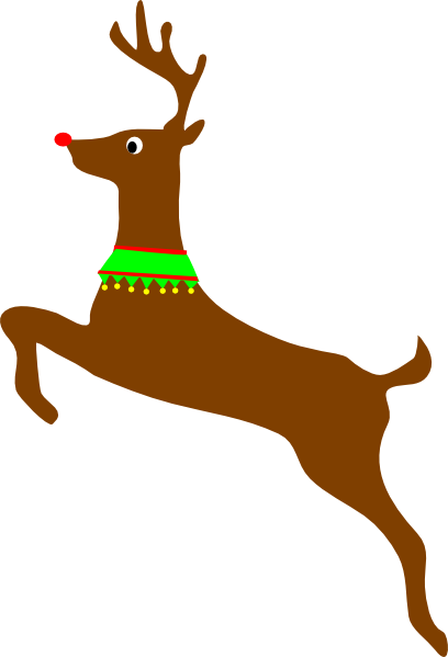 408x599 Reindeer Clip Art