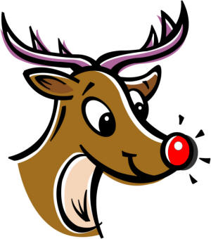 300x340 Rudolph The Red Nosed Reindeer Clipart Group