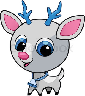 286x320 Rudolph The Red Nosed Reindeer Stock Vector Colourbox