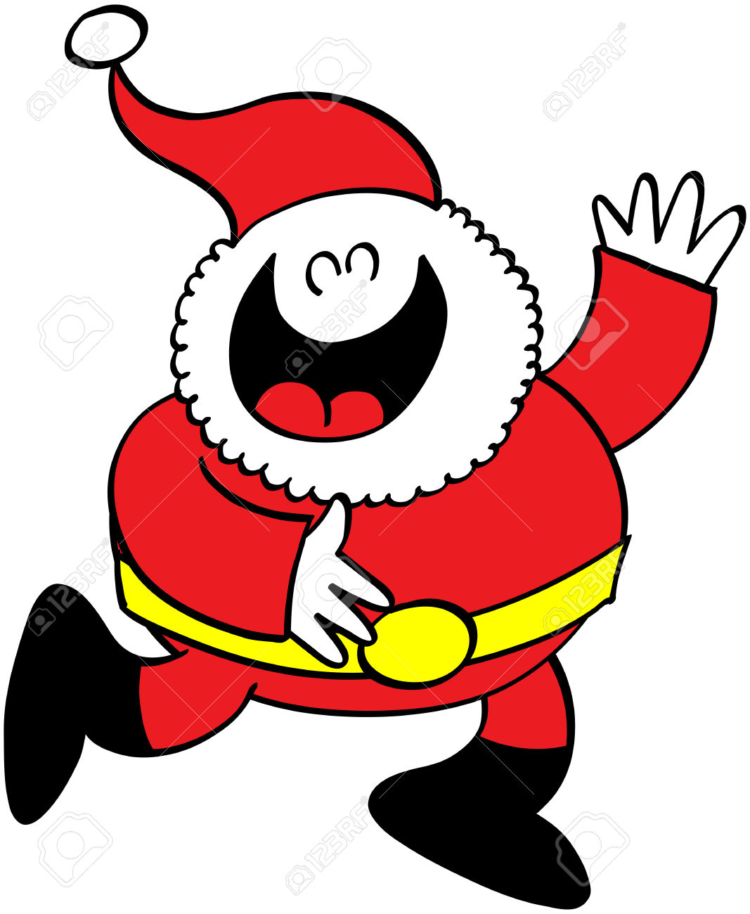 1067x1300 Laughing Santa Clipart