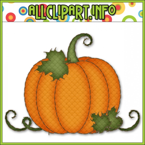 500x500 Cute Pumpkins Scarecrows Clipart