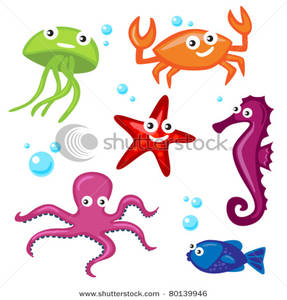 287x300 Cute Sea Creatures And Bubbles