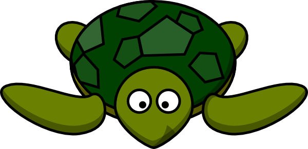 600x291 Green Turtle Cliparts