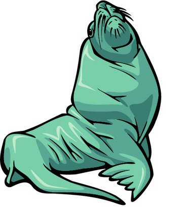 353x414 Free Sea Lion Clipart