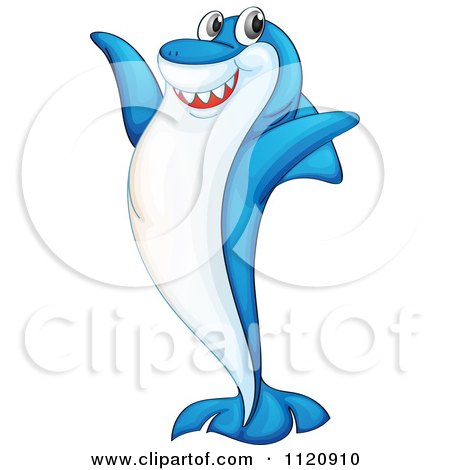 450x470 Clipart Of A Swimming Tiger Shark