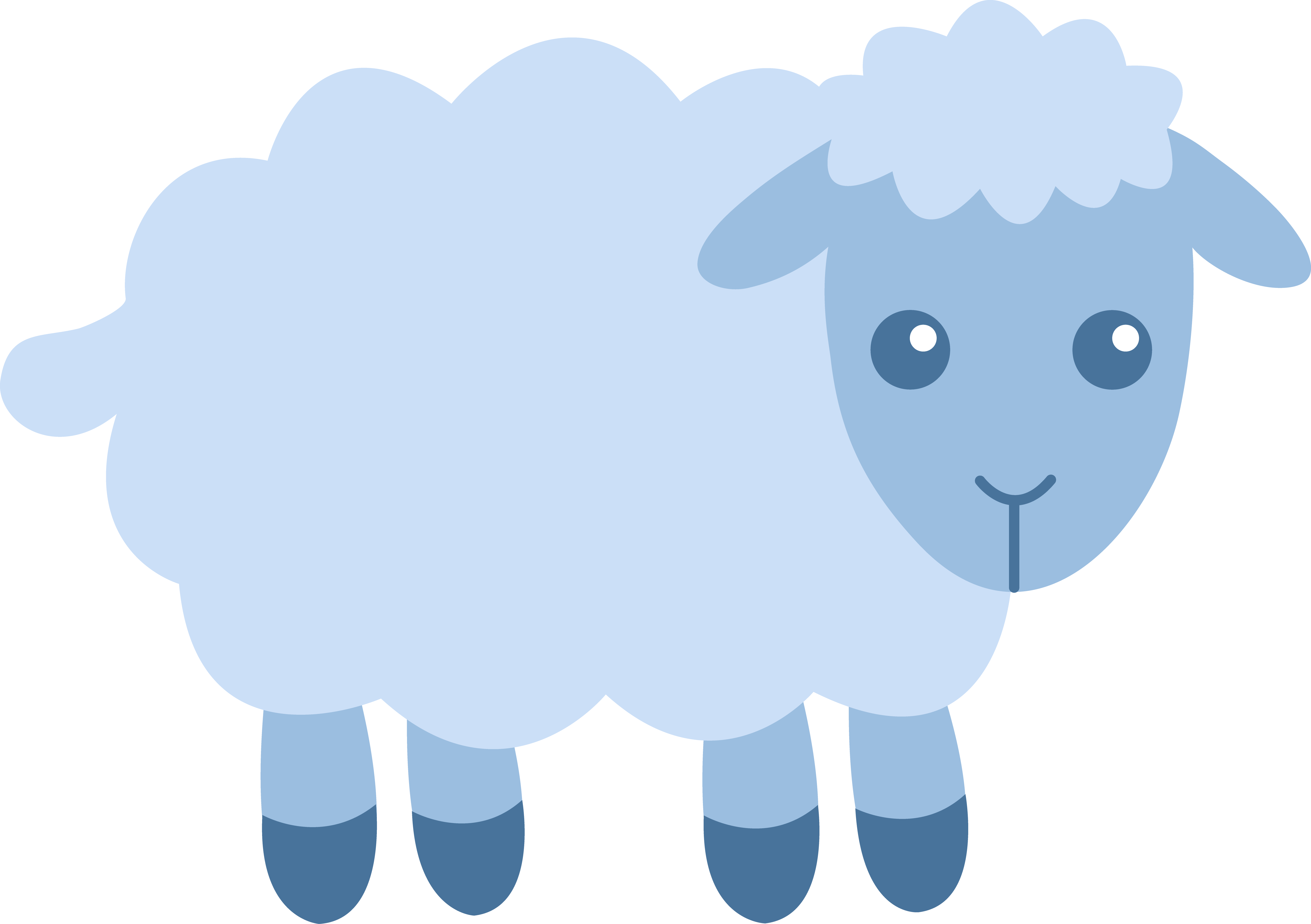 5817x4102 Cute Blue Sheep