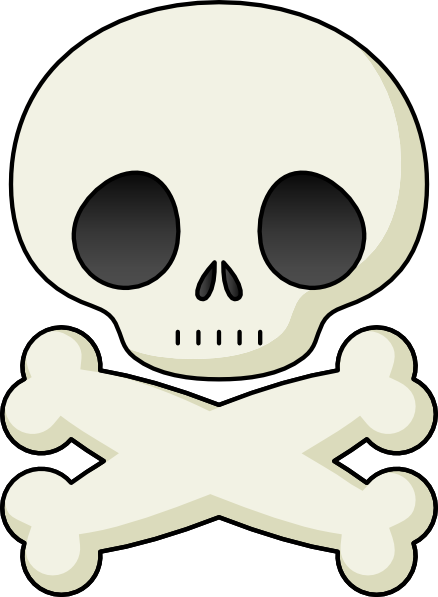 438x597 Cute Skull Clip Art Free Vector 4vector