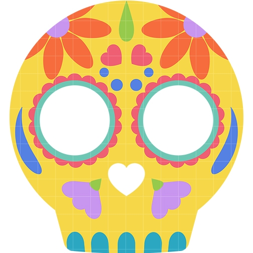 504x504 Cute Sugar Skulls Clipart