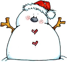 266x245 Snowman Clipart Chubby