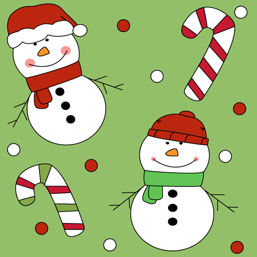 500x500 Snowman Face Clip Art
