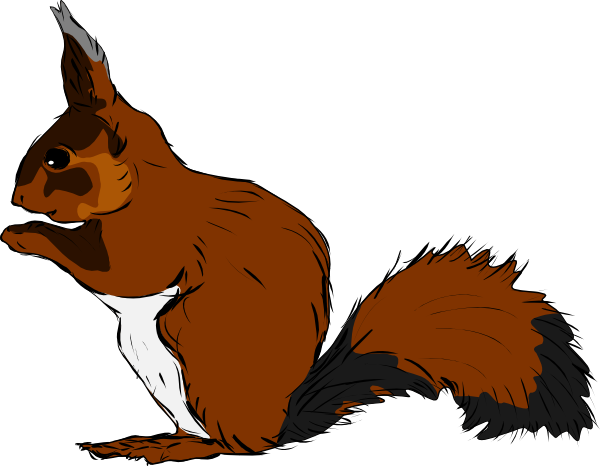 600x466 Squirrel Clip Art