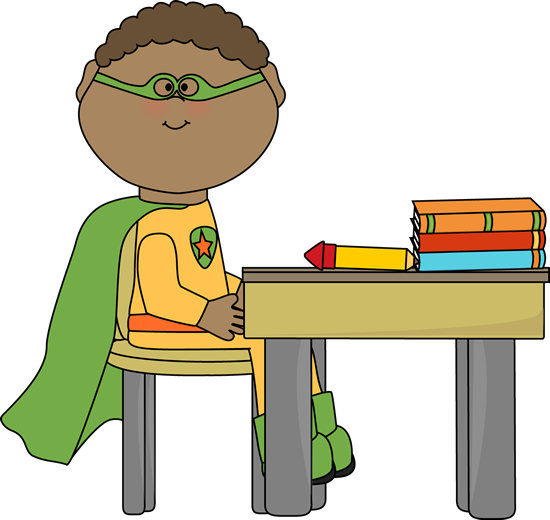 550x520 Superhero Kid Clipart