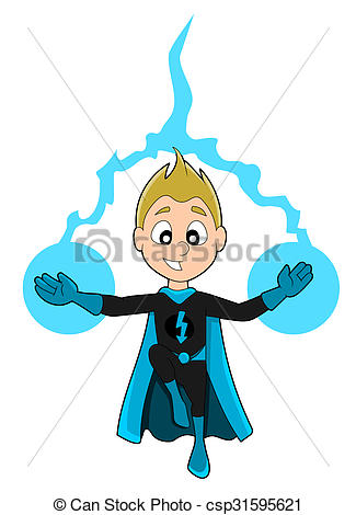 325x470 Superhero Boy Cartoon. Illustration Of Cute Superhero Boy Clip