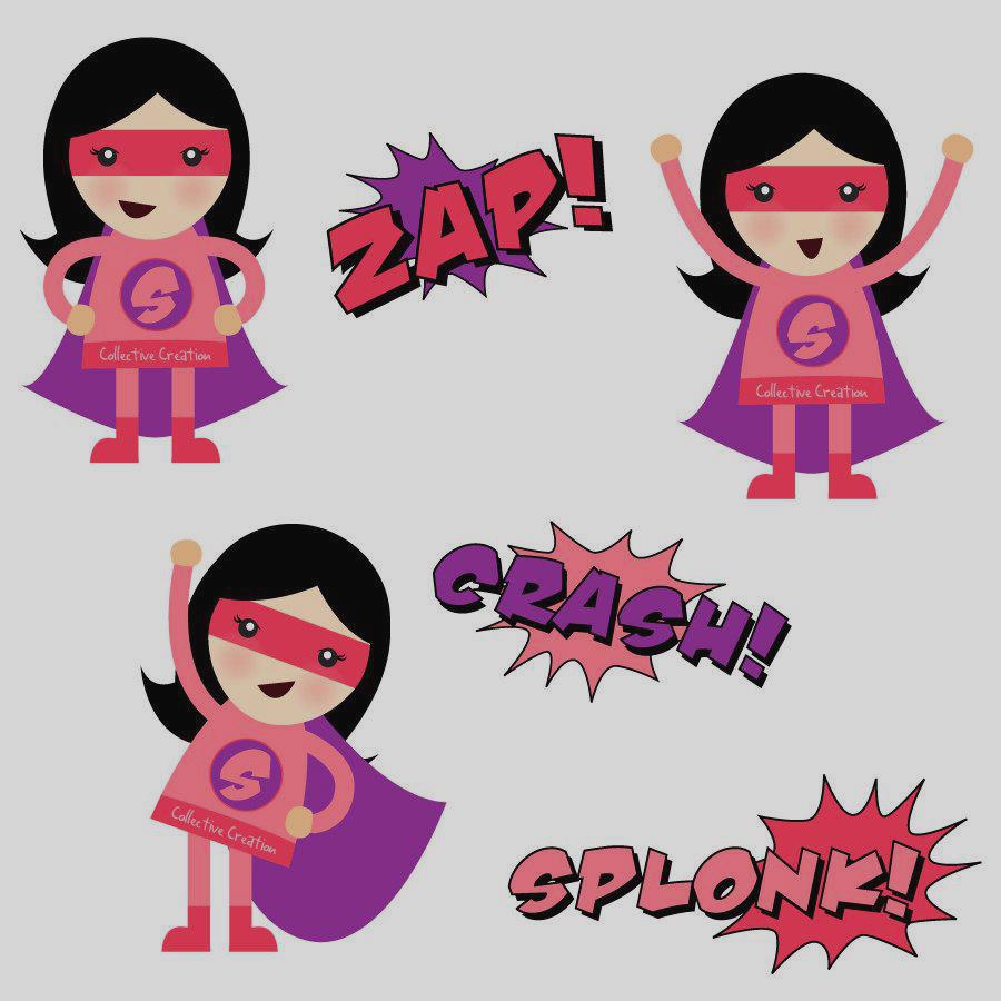 900x900 Clip Art Supergirls Clipart Cute Girl Superhero Clip Art