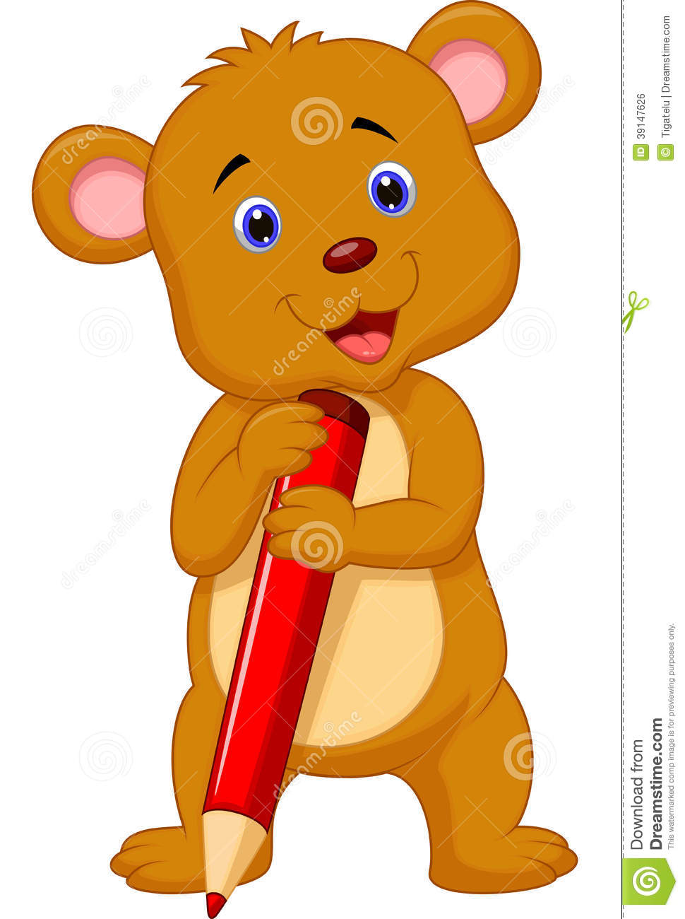 970x1300 Collection Of Bear With Pencil Clipart High Quality, Free