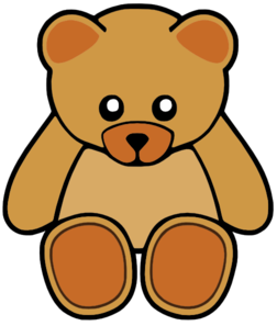 252x297 Brown Cute Teddy Bear Clip Art