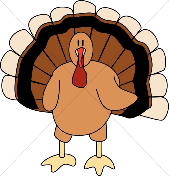 588x612 Cute Turkey Thanksgiving Clipart