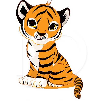 400x420 Cute Tiger Face Clip Art Clipart Panda