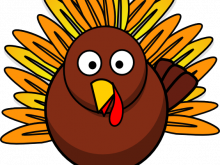220x165 Large Turkey Clipart Turkey In Pumpkin Svg Cutting File